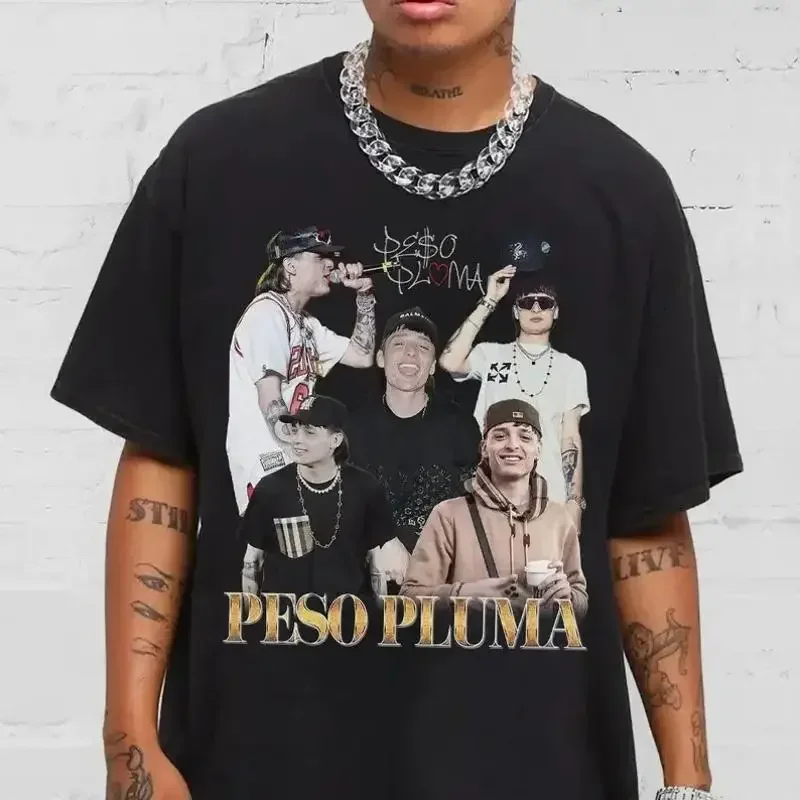 Peso Pluma For Fans Black T Shirt Cotton All Size S 5Xl