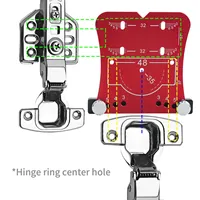 Punch Locator And Limiting Frame,Quick And Precise Drilling And Mounting Of Hinges,35mm Woodworking Hinge Hole Opener Punch Tool