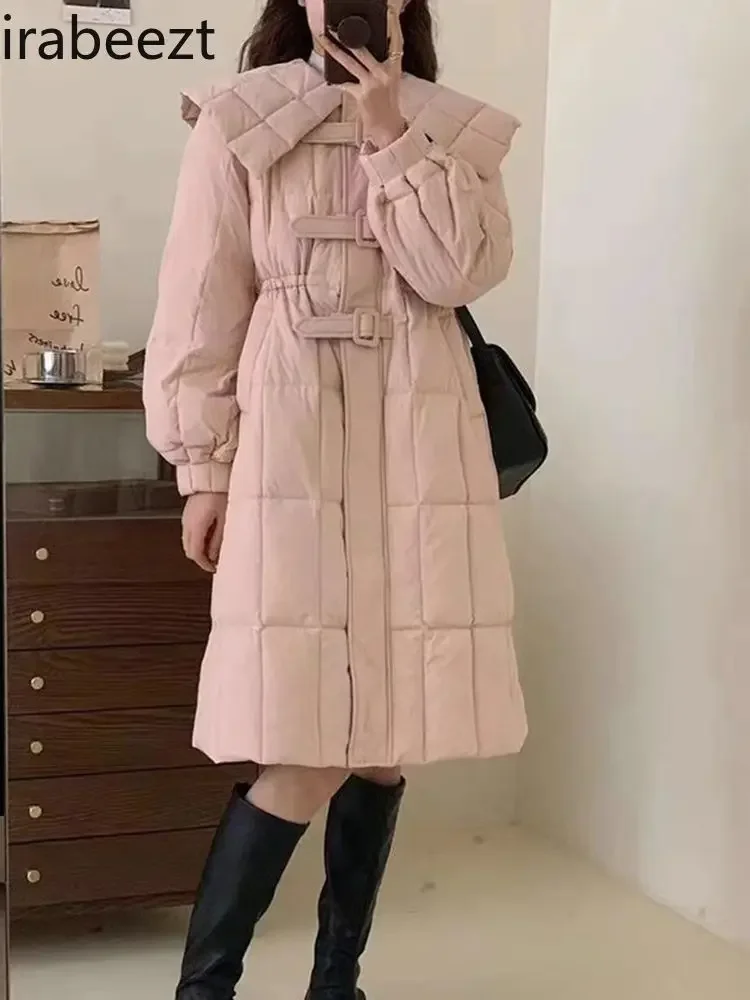 Advanced Sense 2024 Winter New Large Size Korean Long Elegant Warm Down Jacket Woman Mainland China Winter Coats Women