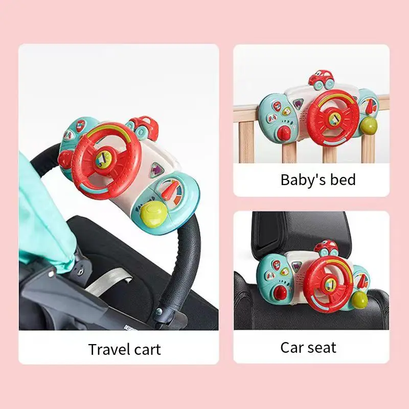 Baby 3in1 Multi-Functional Music Table Early Education Enlightenment Music Simulation Steering Wheel Storytelling Machine Puzzle