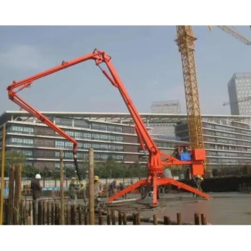 2026 18 meters mobile spider hydraulic concrete pump placing boom concrete boom placer