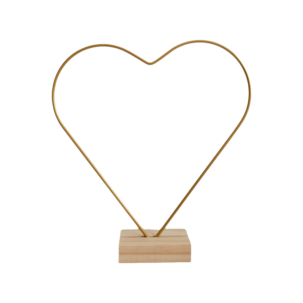 DIY Heart Shape Wreath Frame Moon Shape Hollow Out Floral Garland Wooden Base Metal Hoop Centerpiece Party Decoration