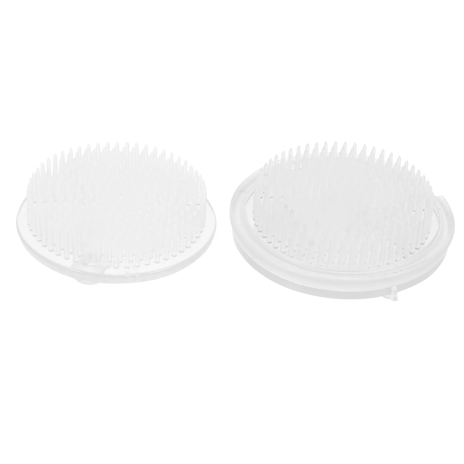 

Clear Flower Arrangement Fixed Gadget Wear Resistant Plastic Round Stand White Japanese Arranger Floral Holder Vase