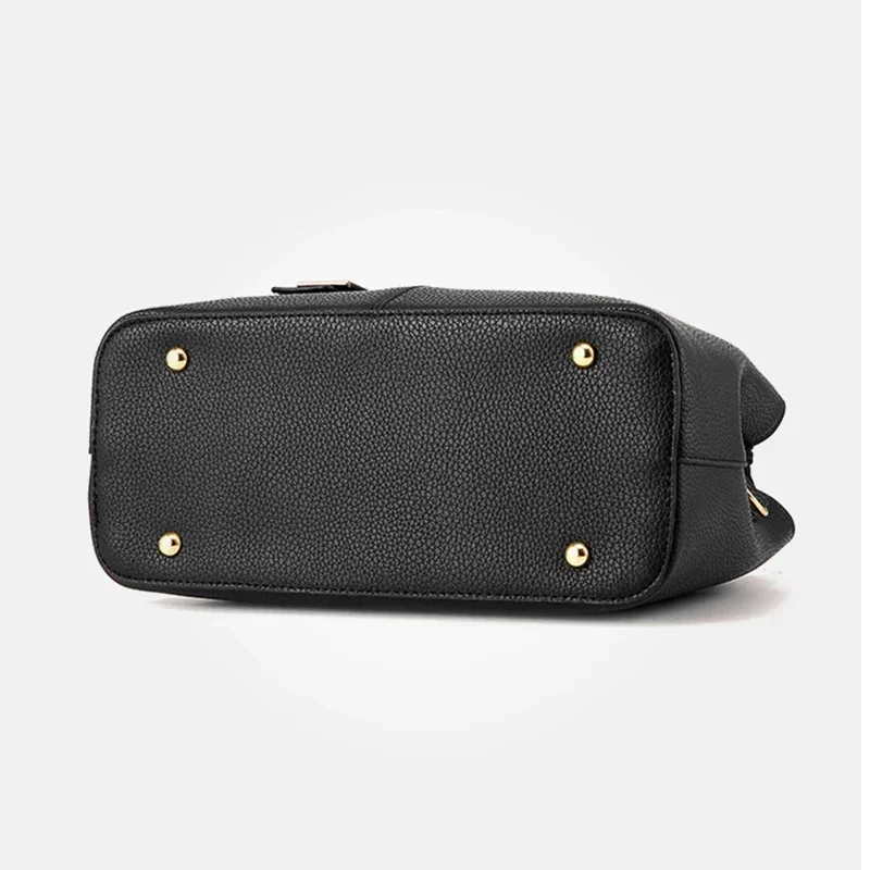 Bolso grande de cuero PU para mujer, bandolera cuadrada, a la moda