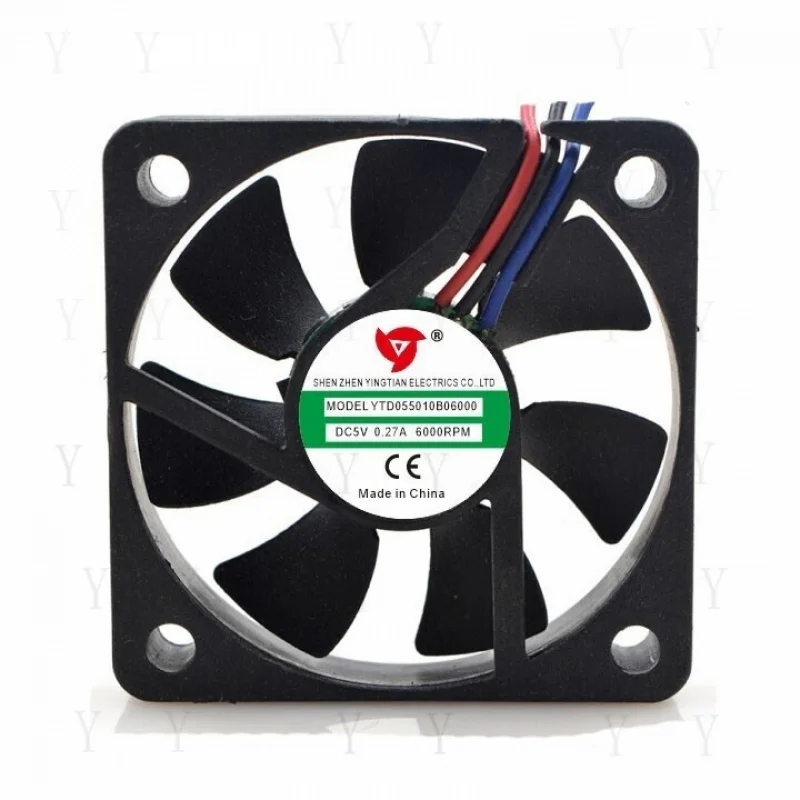 Y+  1 pc. for YTD055010B06000 DC5V 0.27A 5010 5CM 3 Wire Cooling Fan