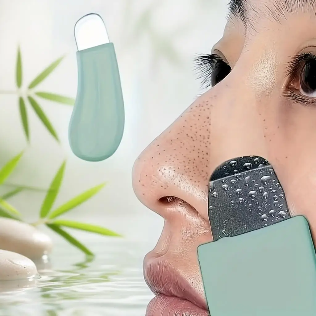 Gentle Pore Cleansing Device Safe Pore Cleansing Brush Textured Non Skincare Brush Head Comfortable Light Green Handle for Men and Women Effortless Pore Cleansing Perfect Gift for Easter and Eid