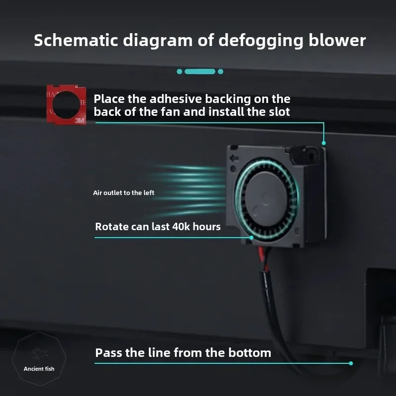 قطعة واحدة لمروحة حوض السمك الذكية Xiaomi Mijia 3 سم