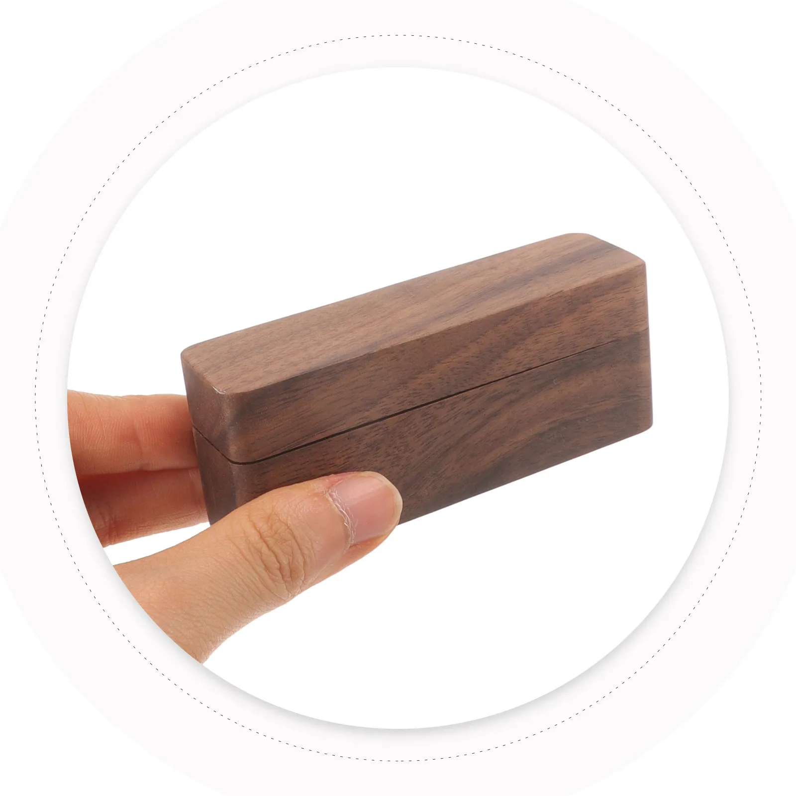 

Wooden Magnetic Jewelry Box Small Ring Case for Proposal Engagement Wedding Ceremony Gift Earring Gift Box Small