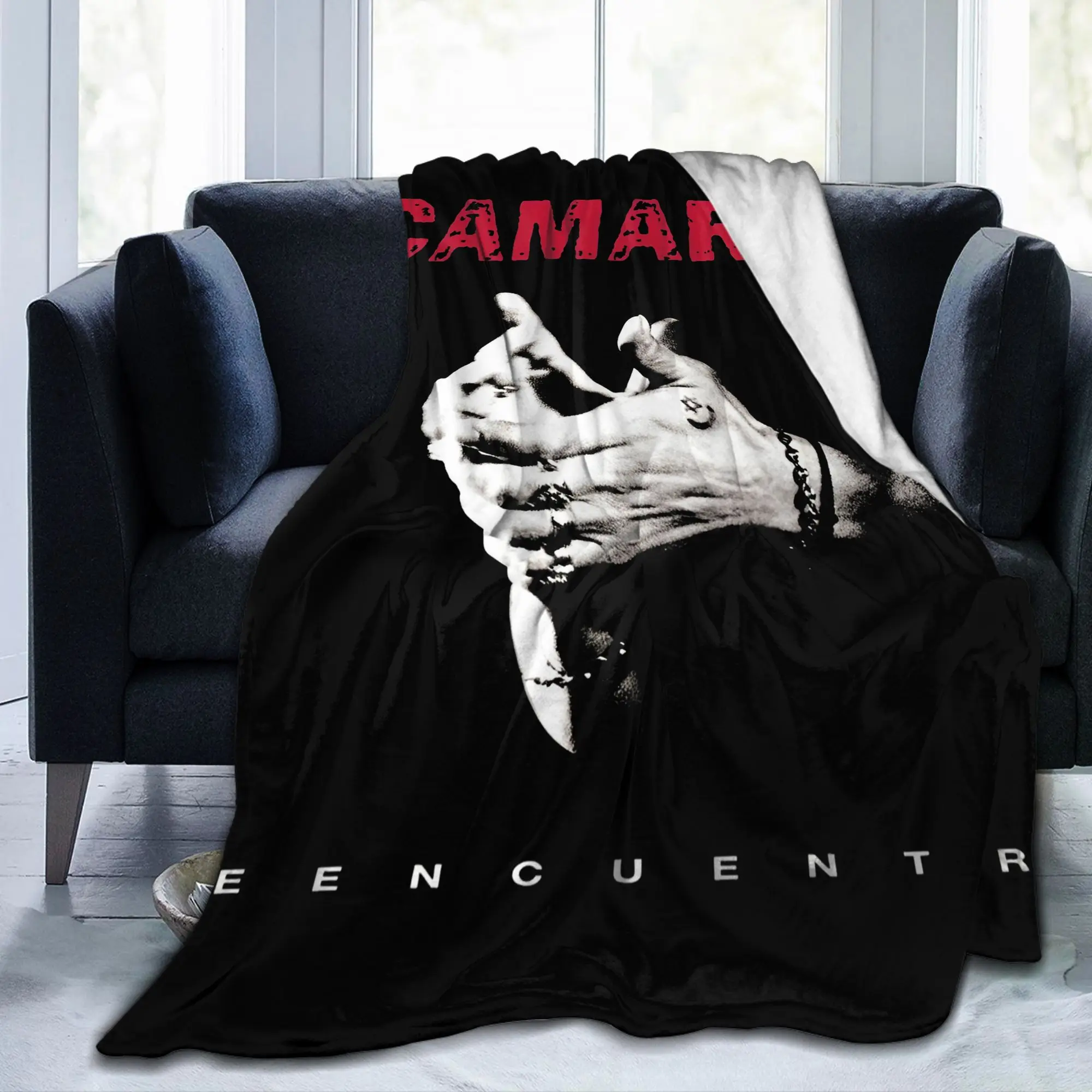 Camarons De La Isla Flamenco Singer Blanket Cover Island Shrimp Wool Throw Blanket Bedding Couch Rug Piece Soft Warm Bedspreads