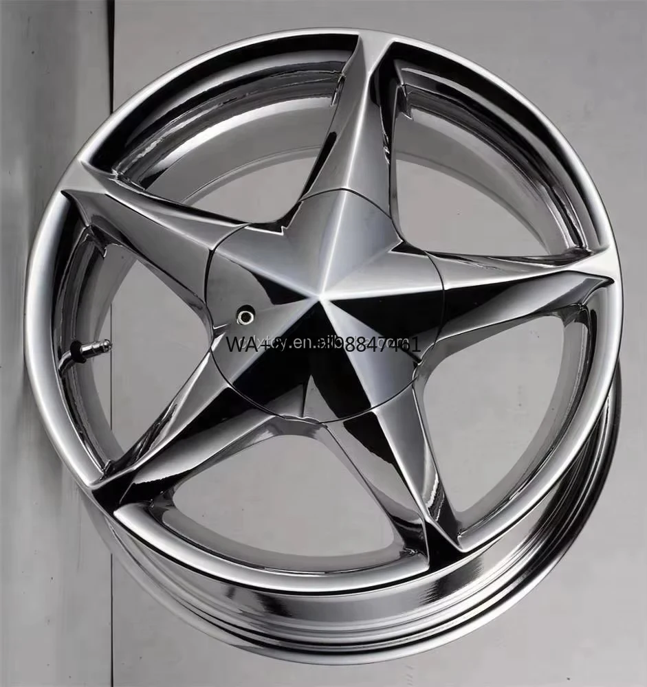 عجلات سيارة رياضية للركاب من سبيكة 2 قطعة مقاس 13 15 بوصة للرياضة ET 20 35 حافة كروم PCD 4X100 120 للضوء