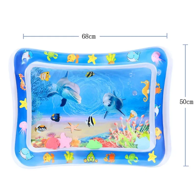 Children\'s Toys, Baby Inflatable Patting Pad, Marine Life Swimming Circle Climbing Pad, Seat Cushion Children\'s Patting Pad