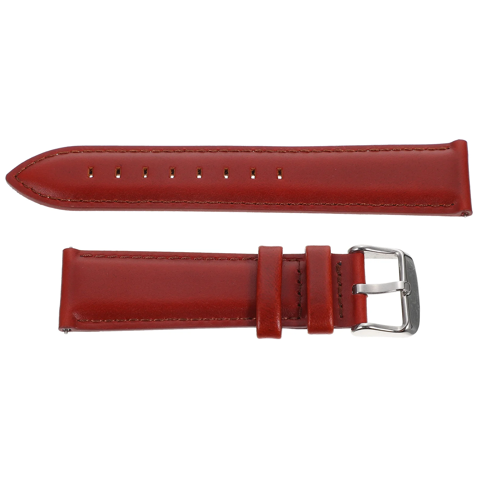

Cowhide Watchband Retro Adjustable Lightweight Breathable Durable Watch Strap Replacement Band for Exercise Daily Formal Use