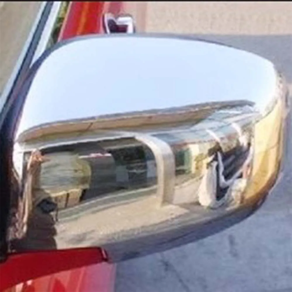 Car Upgrade Chrome Silver Carbon Fiber Door Mirror Shell For Suzuki Swift 2003 - 2010 Car Rearview Accessories Car Stickers