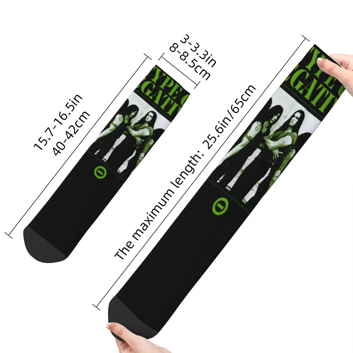 Colorful Type O Negative Print Socks Product All Season American Gothic Metal Band Super Soft Long Socks Best Gift for Women Men