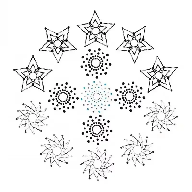 

Sexy Nipple Transparent Self Adhesive Breathable Comfortable Stickers Rhinestone Breast Petals Lingerie Pasties Bras