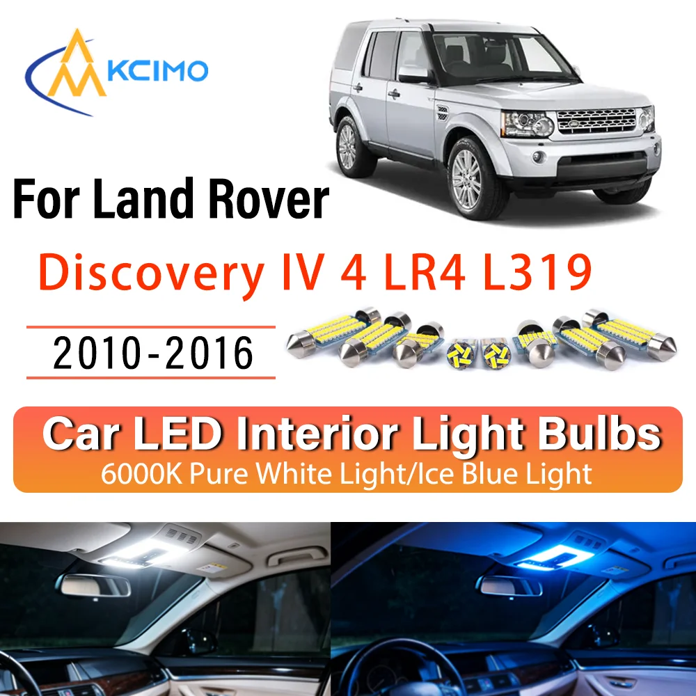 Kit de modernisation de lampes intérieures LED à luminosité constante à installation instantanée pour Land Rover Discovery IV 4 LR4 L319 2010-2016, ajustement OE pour plafond