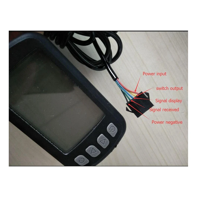 1 PCS Mini LCD Display Parts Accessories For Electric Bike 24V 36V 48V Scooter Motorcycle Speedmeter Waterproof Ebike Display