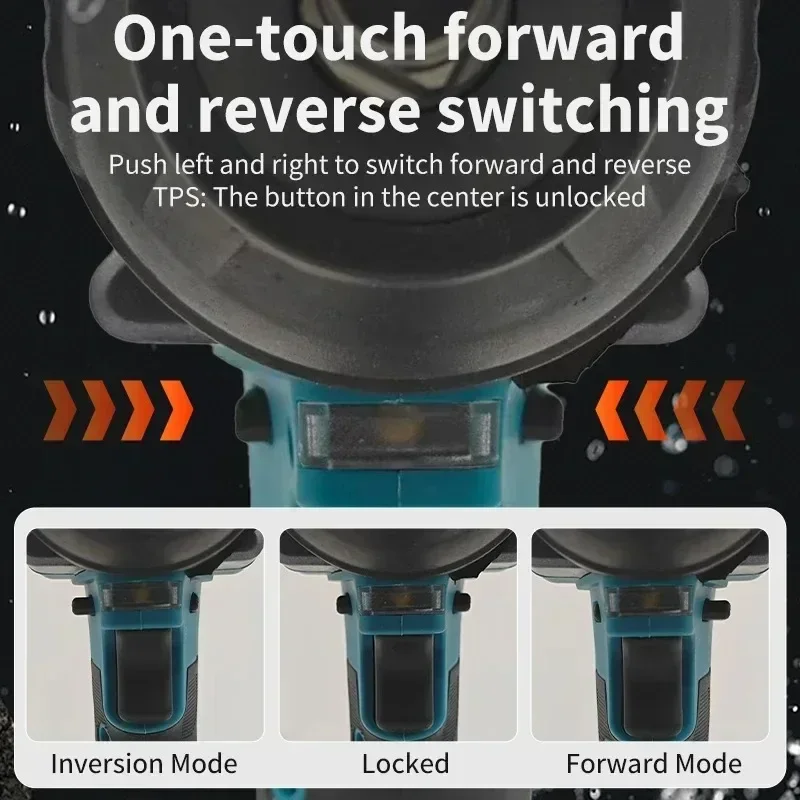 DTW700 Makita Original 18V Tool Heavy Wireless Impact Wrench Brushless Electric Wrench, Adapted To Makita Lithium Battery Tool.