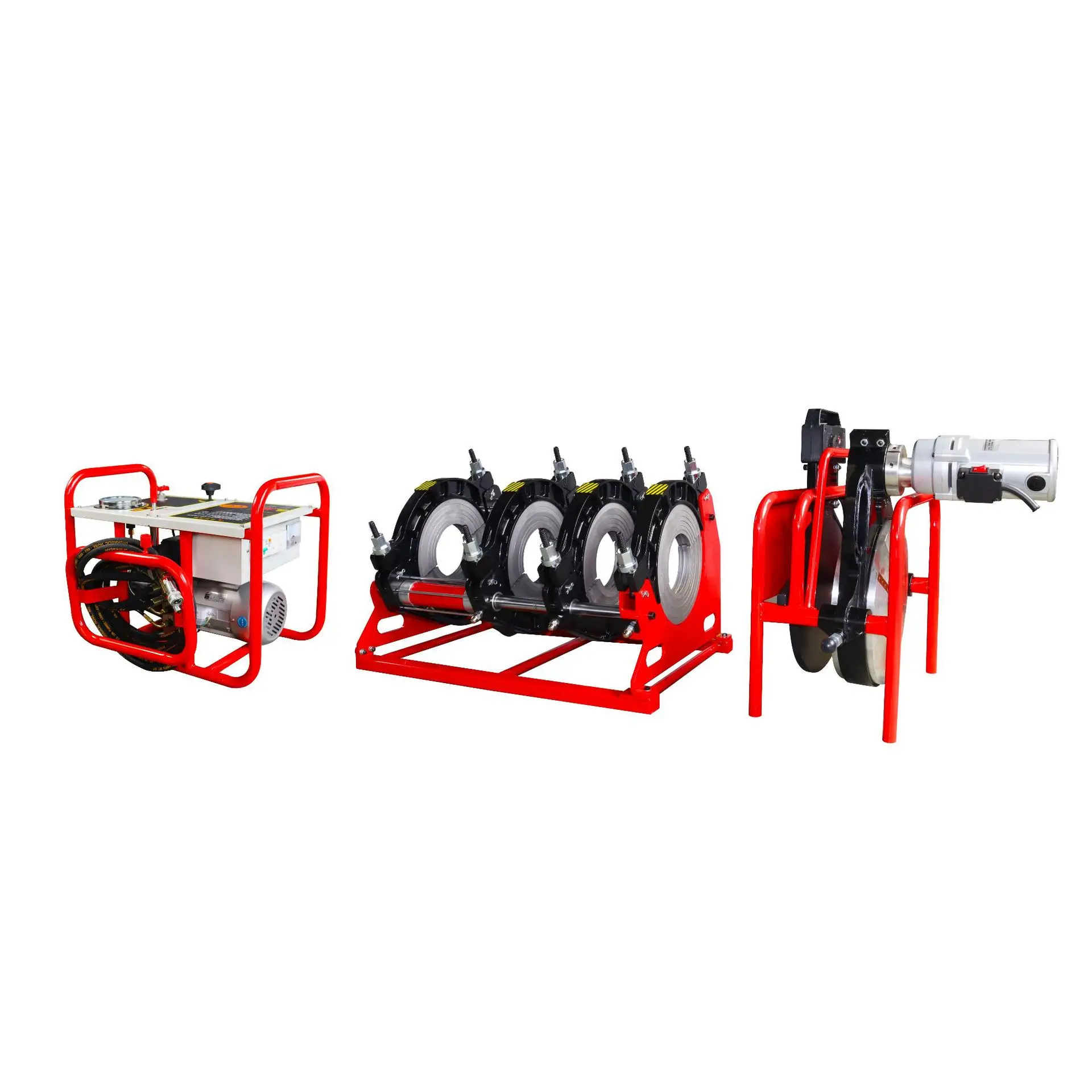 

Semi-automatic hydraulic hot melt butt pe pipe butt welding machine plastic pipe hot melt machine