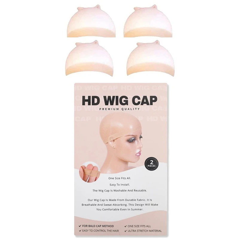 20pcs/set Invisible HD Wig Caps for Making Wig Hairnets Elasticity Transparent Breathable Not Stuffy Mesh Cap Wig Making Kit