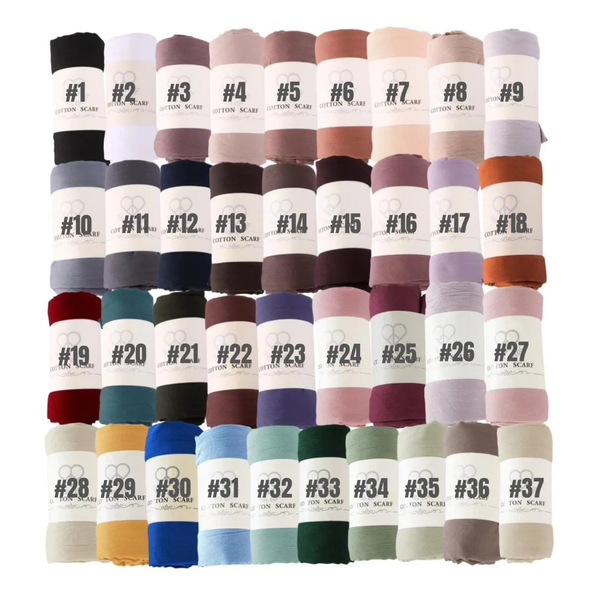 Fancy Fine Pleated Rayon Cotton Scarves Micro Crinkle Soft Cotton Long Shawl Factory Hemming Cheap Price Hijab view 6