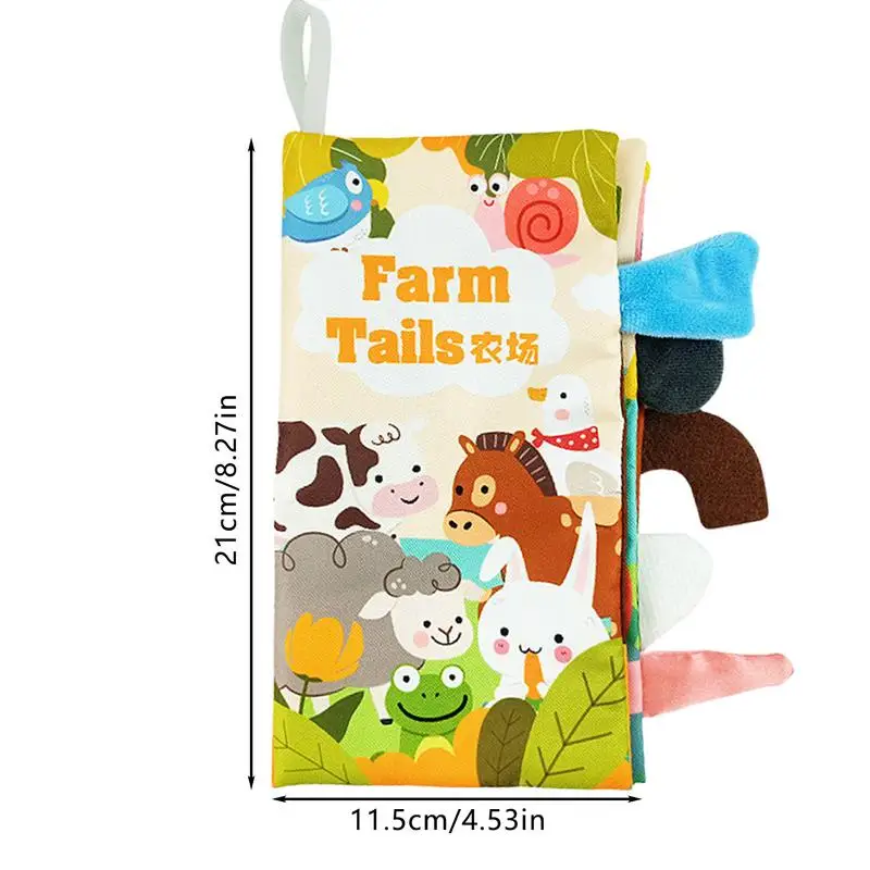 Crinkle Books Touch And Feel Cloth Soft Crinkle Books For Toddler Fabric Soft Toddler Cloth Books 3D Toddler Story Cloth Book