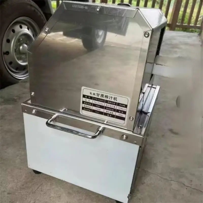 

Соковыжималка для сахарного тростника Коммерческая полностью автоматическая настольная электрическая машина для сахарного тростника Нержавеющая сталь Маленький киоск