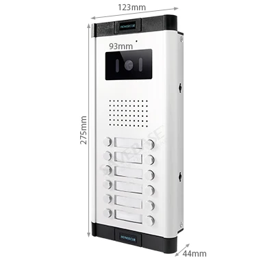 (Not Standalone) HOMSECUR 520C-12 Outdoor Unit For XSL Video Door Phone Intercom System 12 Families