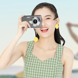 4K HD 1080P Portable Vlogging Camera 16X Zoom Autofocus Vlogging Camera Anti-Shake 2.4 Inch IPS Screen for Photography and Video