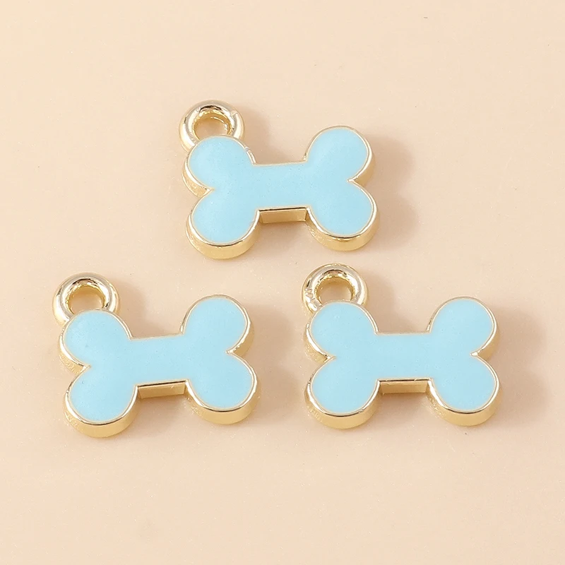 20 Stück Cartoon-Tier-Hunde-Anhänger, Emaille-Pfotenabdruck-Charms für Schmuckherstellung, Ohrringe, Halsketten, Armbänder, DIY-Geschenke – Detail 19