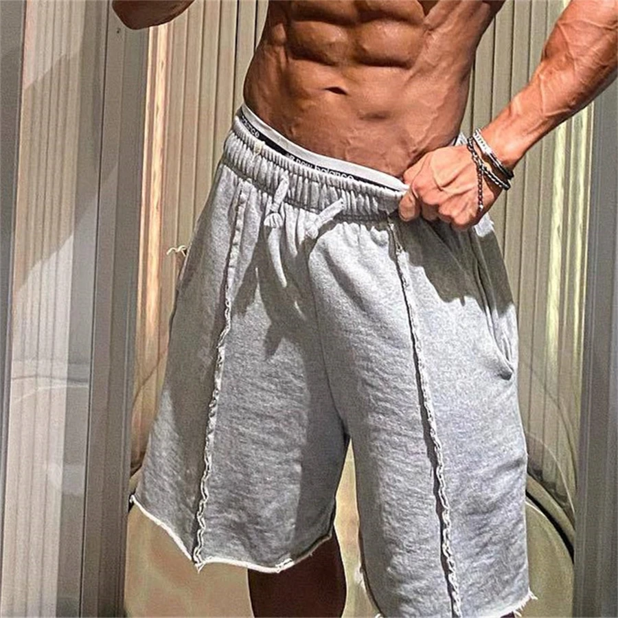 2023 Men\'s Summer Fitness Jogging Shorts Fitness Shorts Fitness Running Shorts Brand Fashion Training Casual Shorts