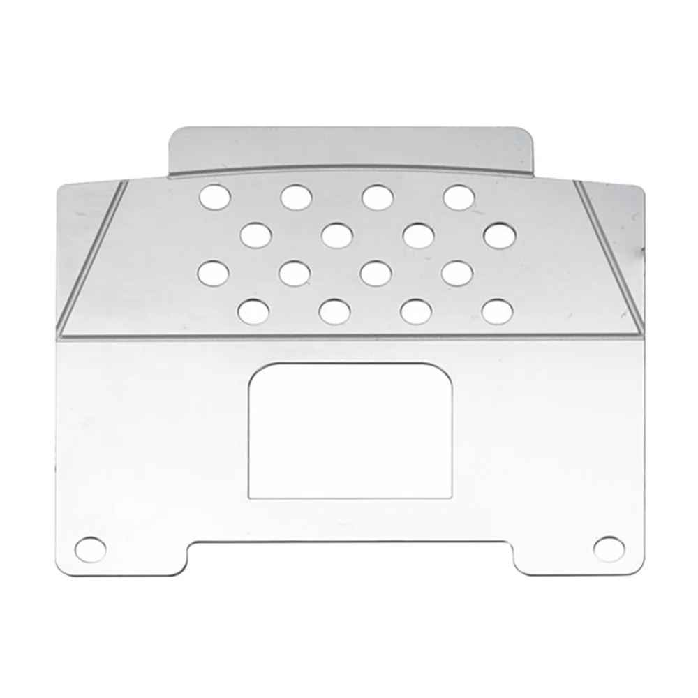 YSUN-para WPL D12 1/10 RC camión coche actualizaciones piezas Metal chasis armadura eje Protector placa accesorios de decoración