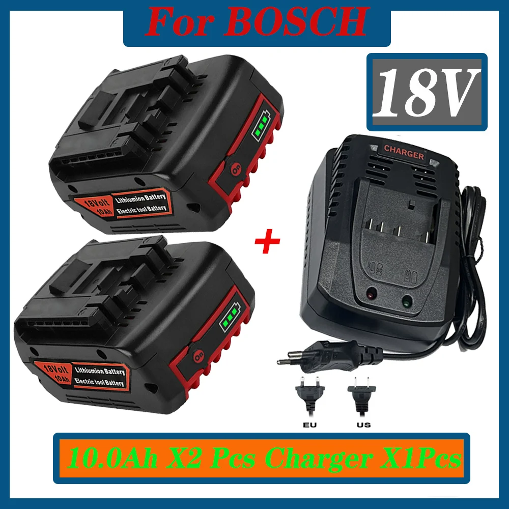 

For BoschBatterie lithium-ion18V 8.0Ah Rechargeable,pour perceuse électrique, BAT609, BAT609G, BAT618, BAT618G, BAT614 + 1 char