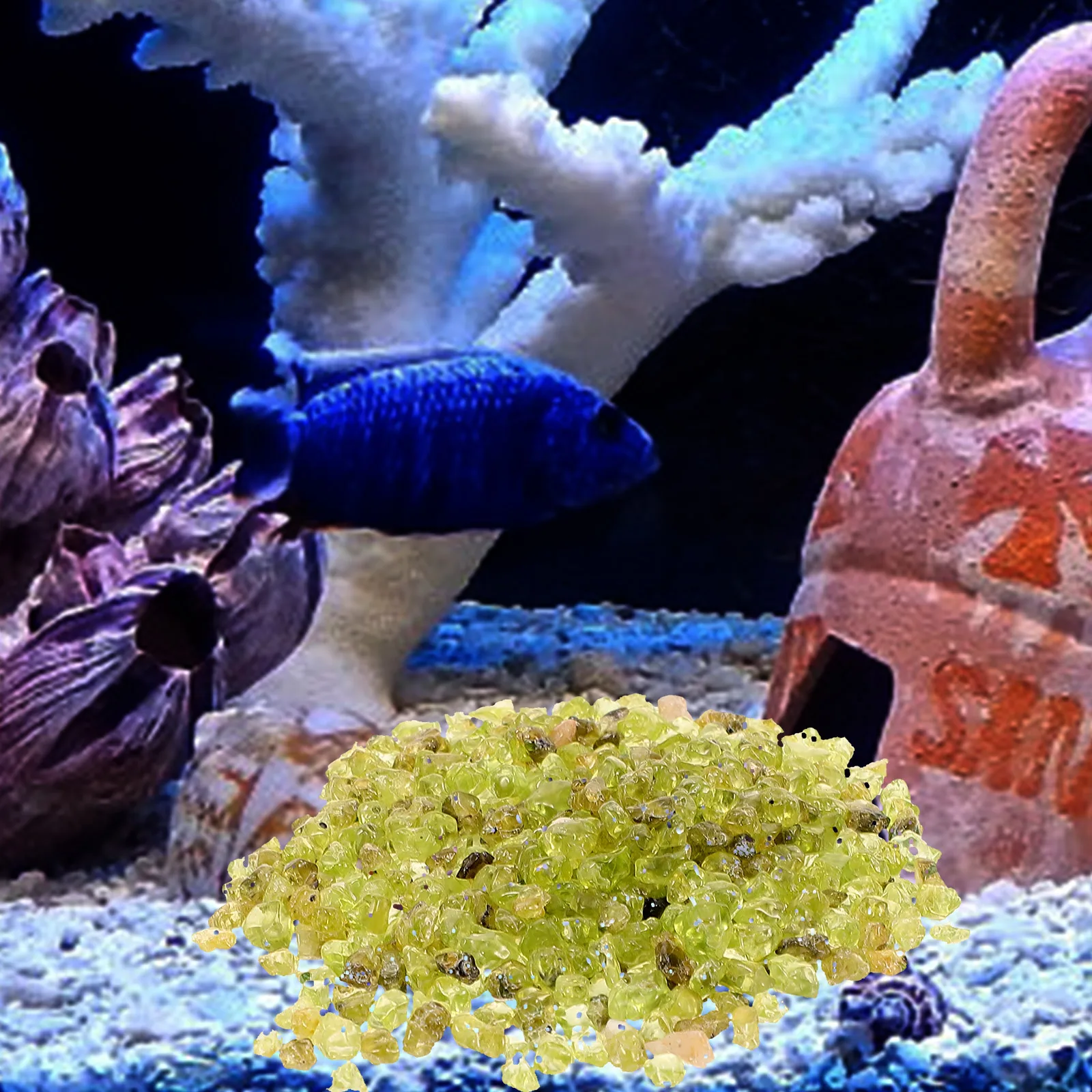 

100g Natural Gravel Stones 4-6mm Fish Tank Aquarium Decor Landscape Fish Tank Gravel gravel stones for decoration