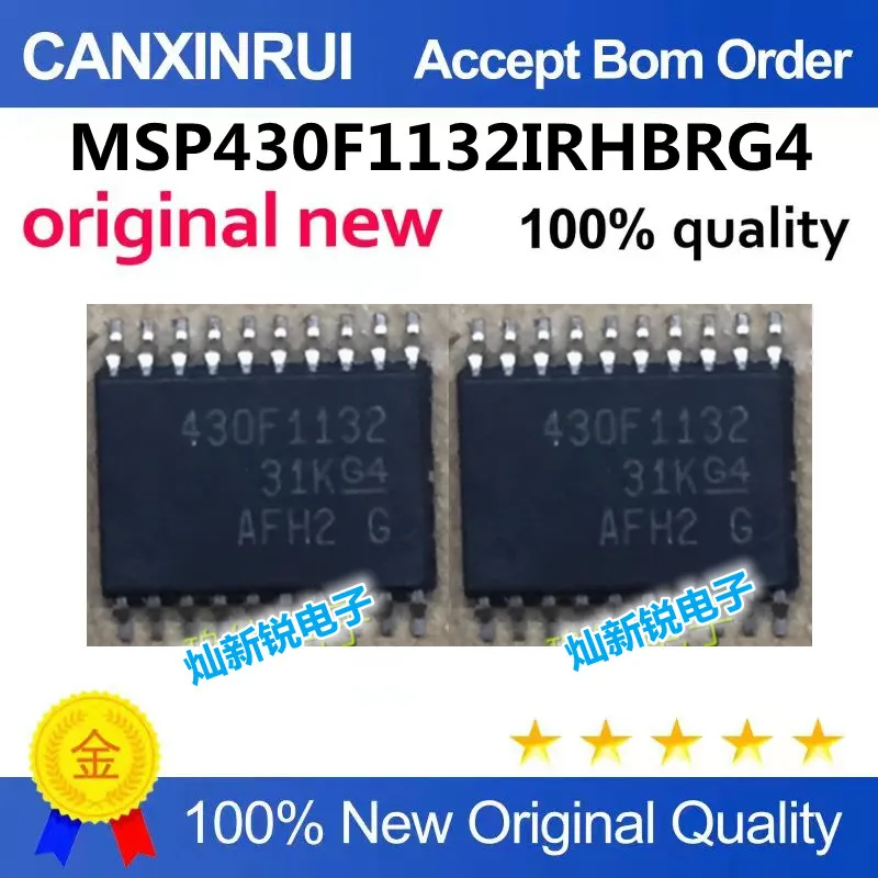 

MSP430F1132IRHBRG4 brand new genuine, quality guaranteed.