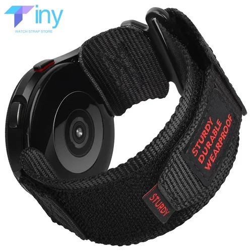 Imagen 1 del producto Correa deportiva táctica de 22mm y 20mm para Samsung Galaxy Watch 7, 6, 5, 4, 40mm, 44mm, 6 clásicos, 43 y 47mm, pulsera con bucle de nailon, GearS3 activo