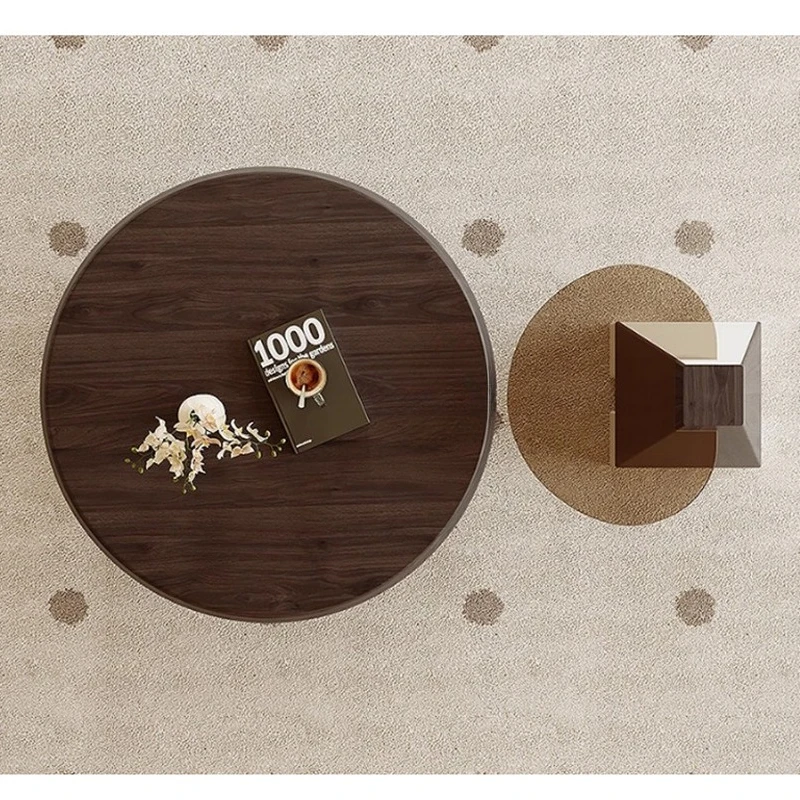 طاولات القهوة الخشبية الصلبة الإيطالية الحد الأدنى الشمال الطابق الدائمة غرفة المعيشة مصمم طاولة القهوة أثاث المنزل الإبداعي FYCT