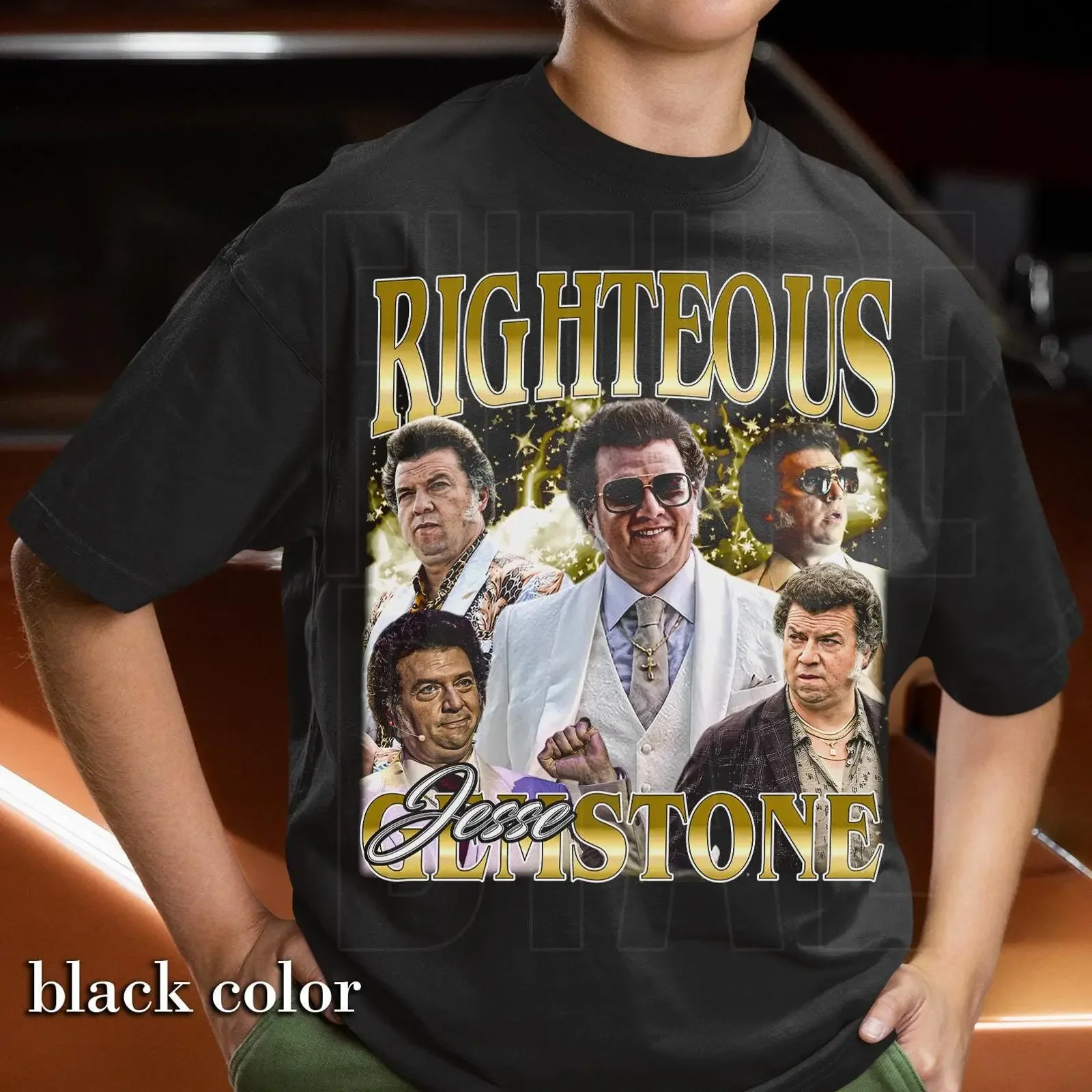 Футболка Jesse Gemstone от Danny McBride The Righteous Gemstones, винтажная, мягкая, с эффектом потертости, для повседневной носки, мужская модная дышащая одежда