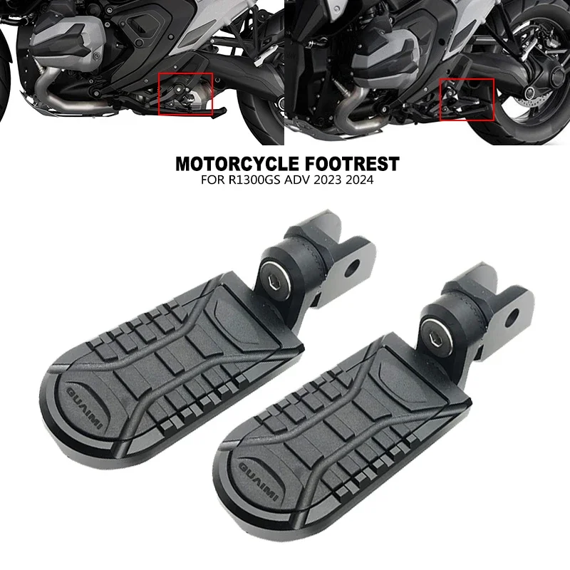 Reposapiés delantero y trasero para motocicleta, estriberas ajustables para moto BMW R1300GS R 1300 GS Adventure ADV 2023 2024