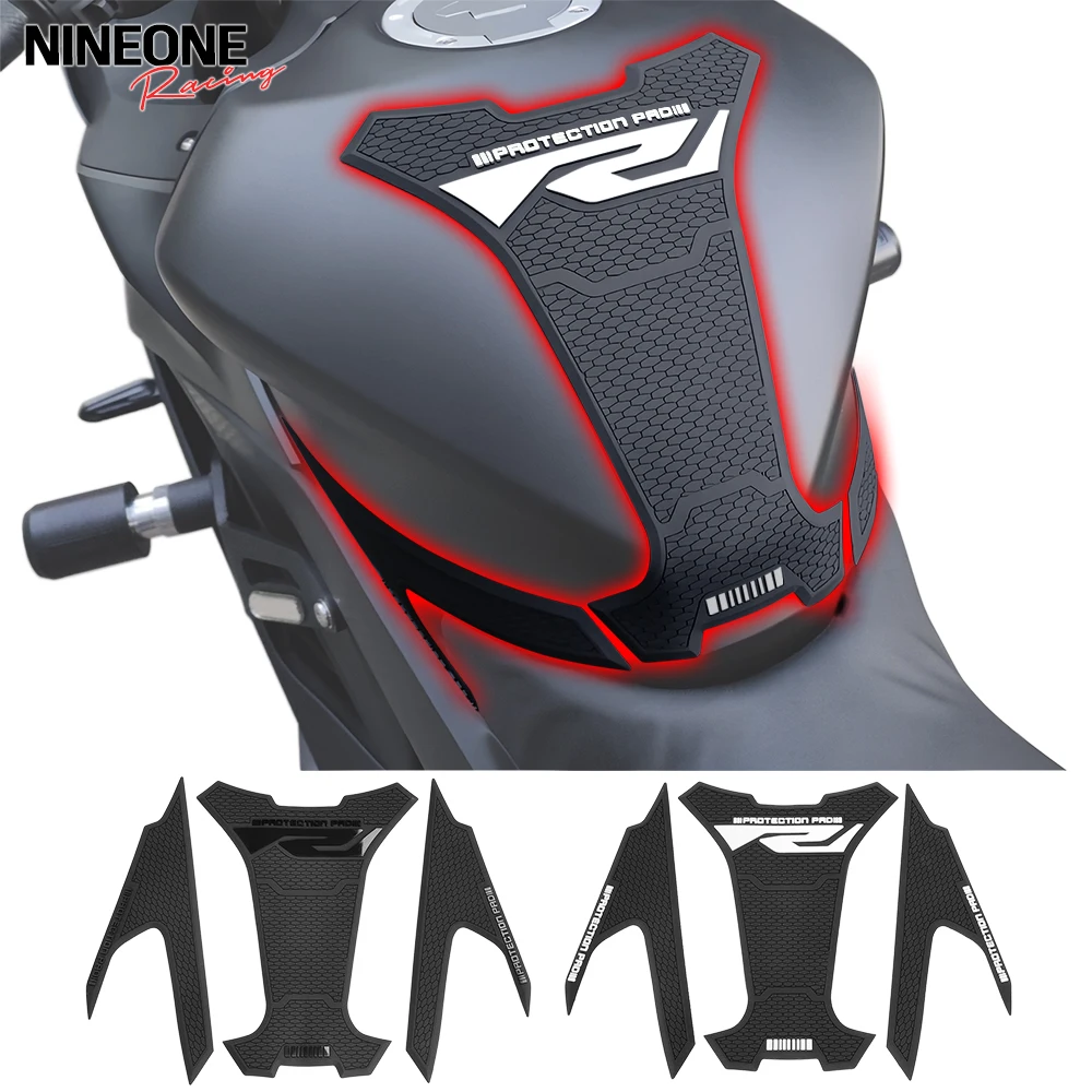 

Gas Tank Protectors For YAMAHA YZF-R25/R3 MT25/MT03 2019-2025 Fuel Tank Anti-Skid Protection Stickers Tank Side Traction Pad