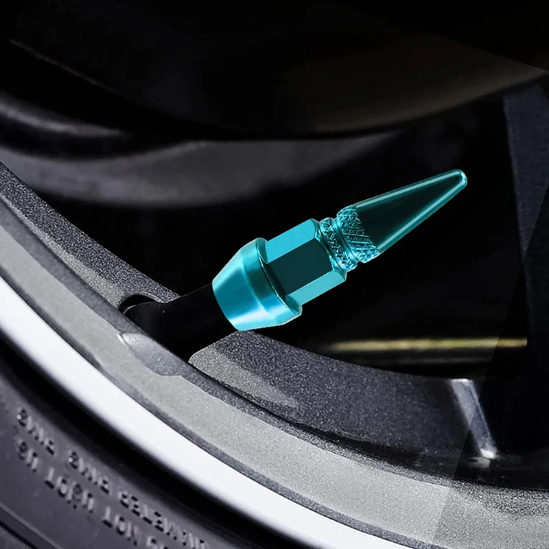 

45/60mm Spiked Valve Caps, Aluminum Dustproof & Waterproof Tire Valve Stem Caps, Suitable For Cars, Trucks And Motorcycles