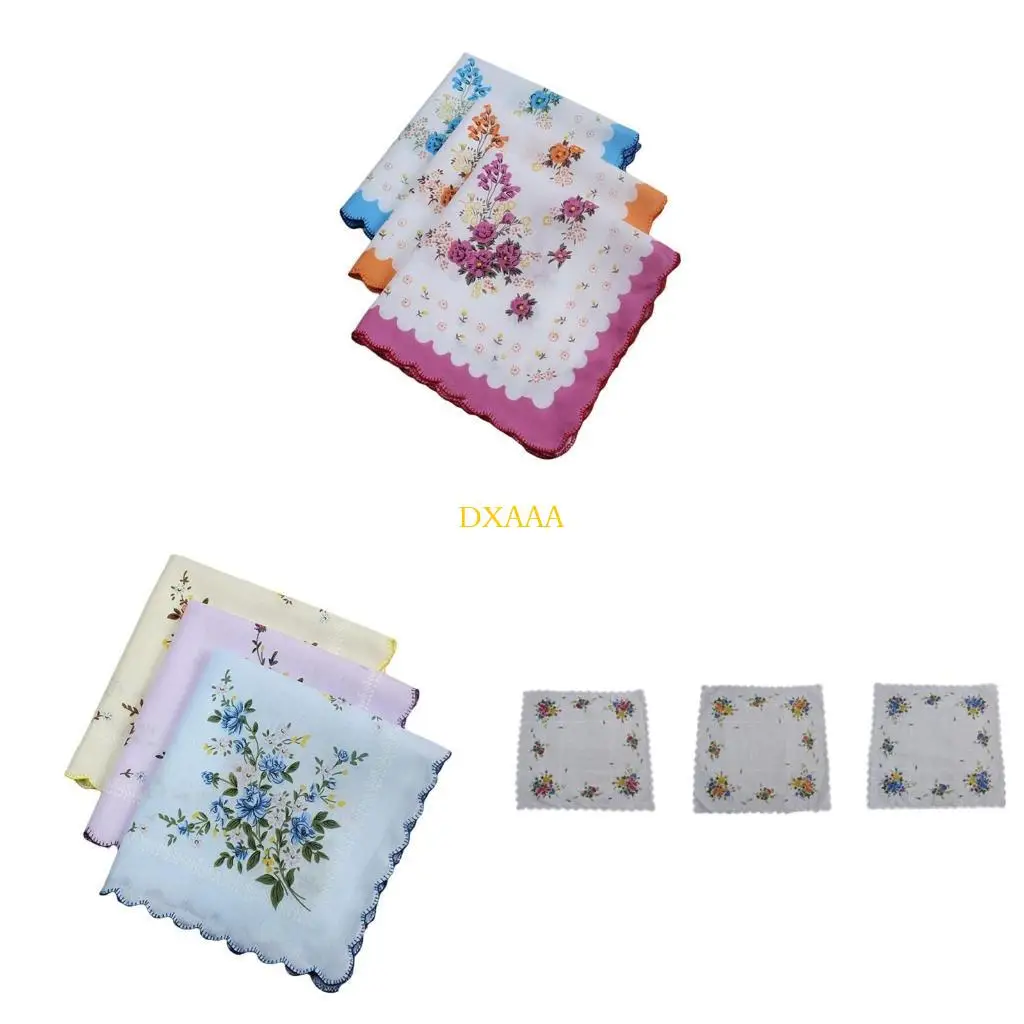 dxaa-lencos-quadrados-algodao-vintage-com-estampa-floral-3-pecas-para-o-dia-maes