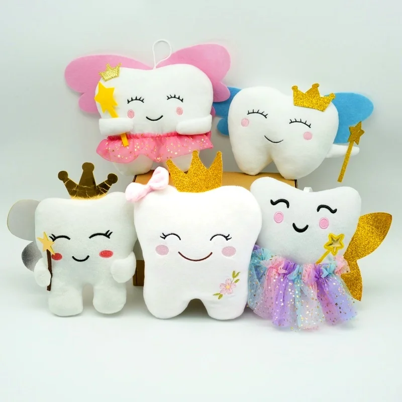 1 Stück 20CM Niedliche Zahnfee Plüschtiere Gefüllte Weiche Plüschpuppen Süße Milchzahnpuppen Cartoon-Zahnpuppe Geschenk für Kinder
