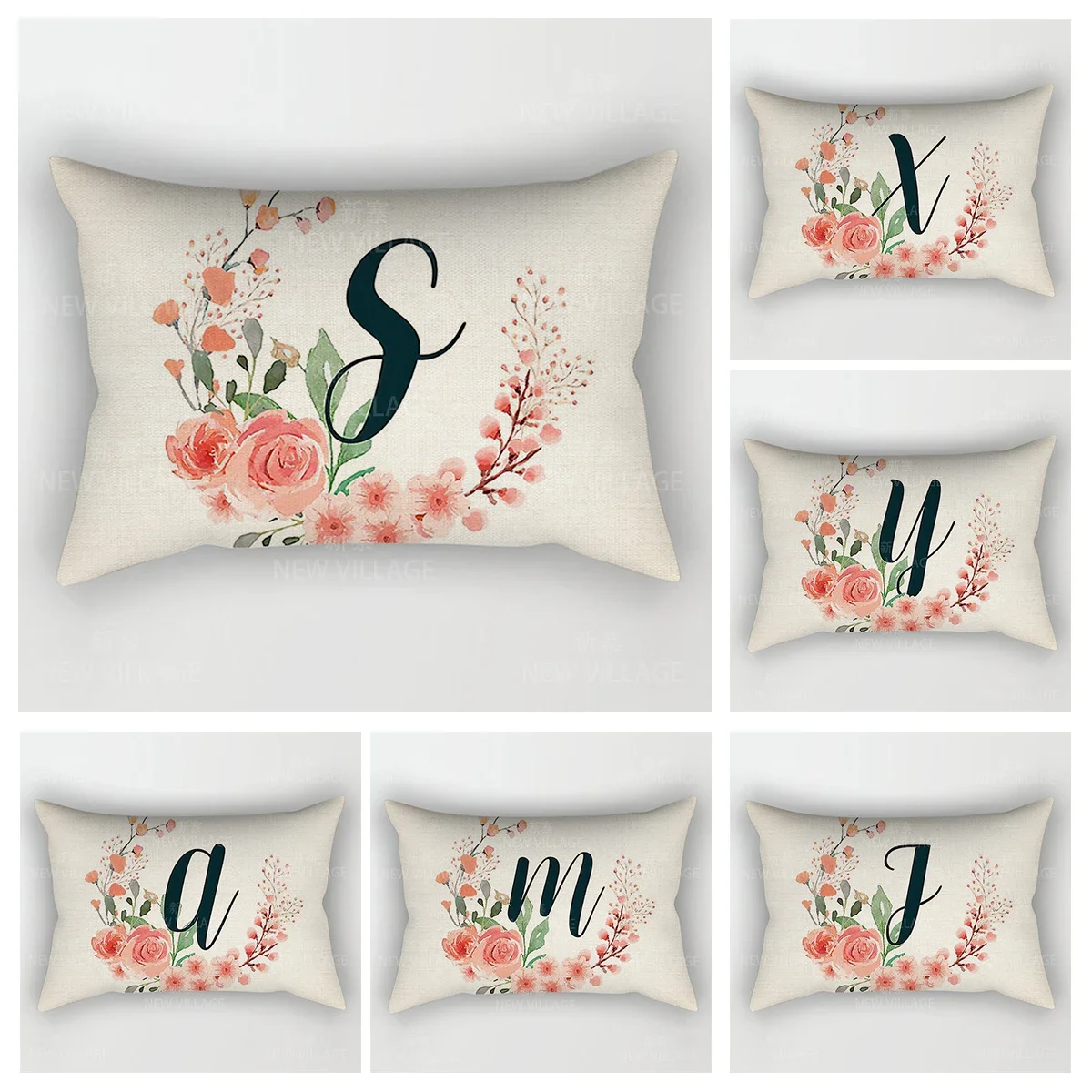 Home Decor 26 Letter Alphabet Pillowcase autumn decoration pillow cushion cover decorations throw pillow covers30*50 40x60 50*70