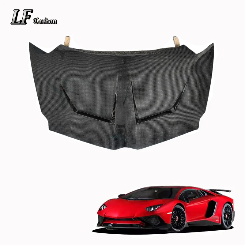 For Lamborghini Aventador Lp700 Lp750 Car Modification Parts 1016 Style Dry Carbon Fiber Car Rear Hood Engine Cover
