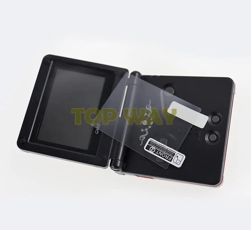 GBM 콘솔 용 GBA GBA SP GBC GB GBP 용 게임 보이 컬러 용 2PCS 플라스틱 LCD 화면 보호기 보호 필름