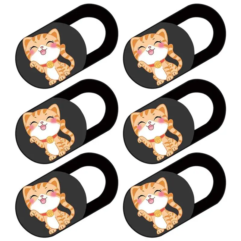 6pcs Webcam Cover Universal Laptop Cover Slider for Privacy Protection Ultra Thin Webcam Privacy Cover Slide