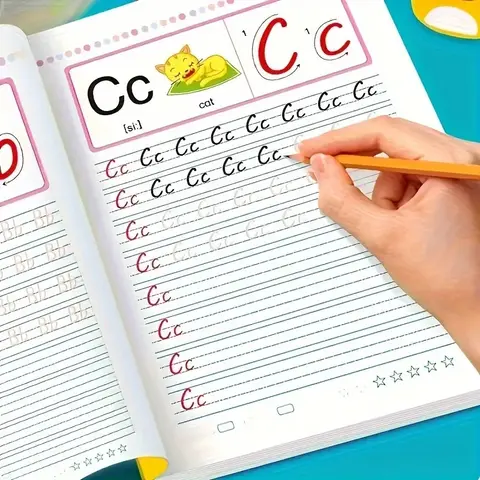 Bilashmart Alphabet and Number Tracing Workbook Educational Books Children Calligraphy Handwriting Copybook For Kid Kids