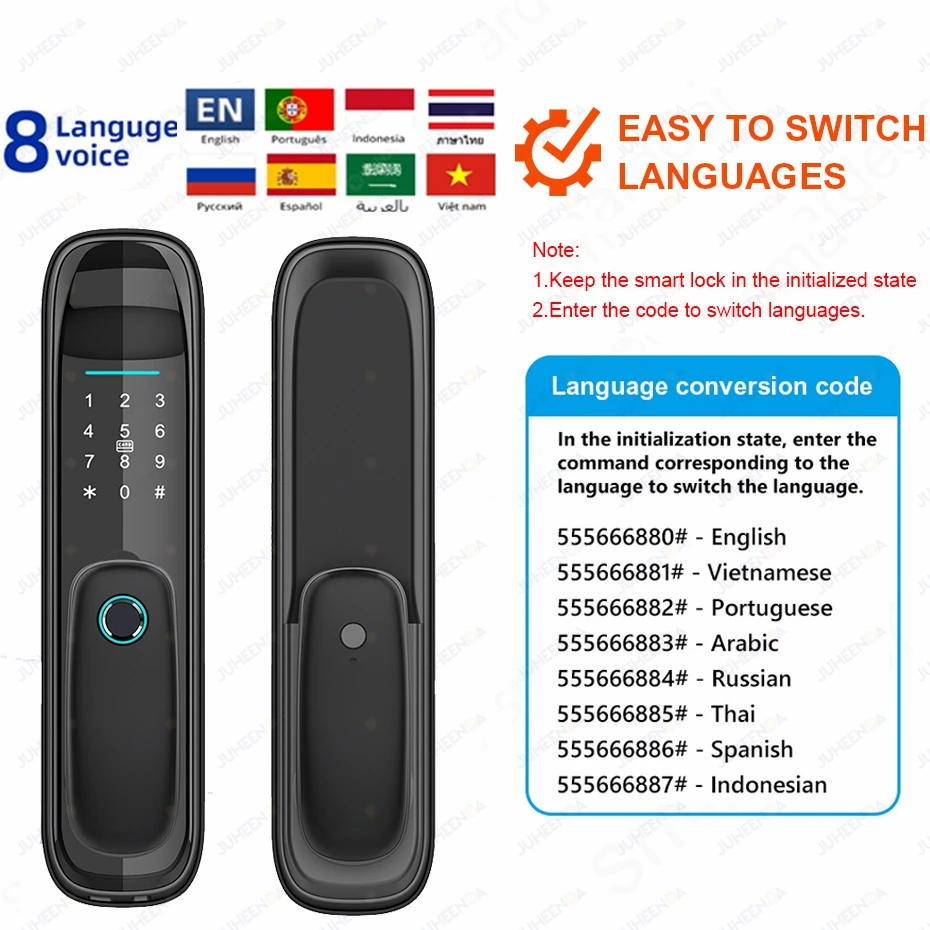 TTlock App Smart Door Lock Bluetooth Tuya Wifi Fingerprint Smart Card fechadura eletronica Home Office Intelligent Digital Lock