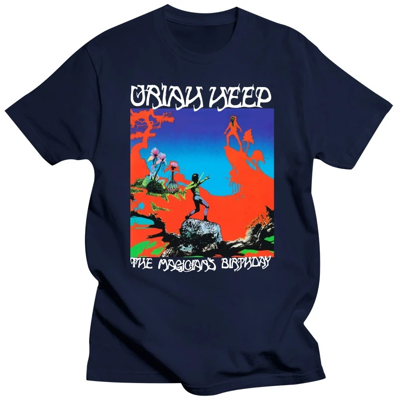 Uriah Heep T Shirt The Magicians Birthday Album Cover Logo Official Mens